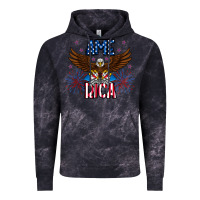 Cloud Black America eagle Vintage Hoodie - CowhideDigitalArt