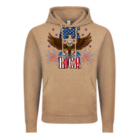 Vintage Coffee America eagle Vintage Hoodie - CowhideDigitalArt