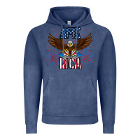 Vintage Denim America eagle Vintage Hoodie - CowhideDigitalArt