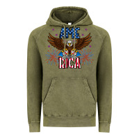 Vintage Olive America eagle Vintage Hoodie - CowhideDigitalArt