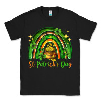 Black St. Patrick's Day rainbow Classic Tee - HowdyJamesFarm