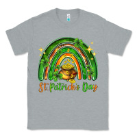 Heather Grey St. Patrick's Day rainbow Classic Tee - HowdyJamesFarm