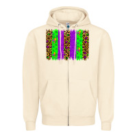 Sandshell mardi gras brush stoke Zipper Hoodie - JahusDesignShop