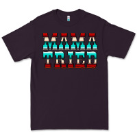 Plum Mama Tried Serape Premium Tee - CowCowDesign