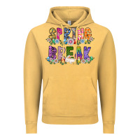 Vintage Mustard SPRING BREAK Vintage Hoodie - CowhideDigitalArt
