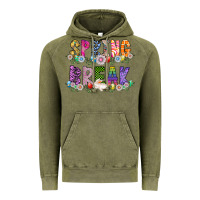 Vintage Olive SPRING BREAK Vintage Hoodie - CowhideDigitalArt