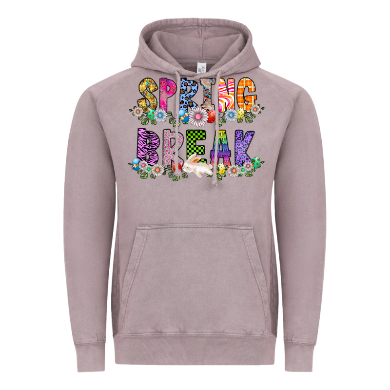 Spring Break Vintage Hoodie by CowhideDigitalArt | Teevron
