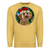 Antique Gold Cockapoo Christmas Premium Sweatshirt - RanaPortraitStore