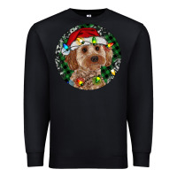 Black Cockapoo Christmas Premium Sweatshirt - RanaPortraitStore