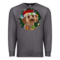 Charcoal Heather Cockapoo Christmas Premium Sweatshirt - RanaPortraitStore