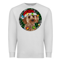Dove Grey Cockapoo Christmas Premium Sweatshirt - RanaPortraitStore