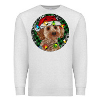Oatmeal Heather Cockapoo Christmas Premium Sweatshirt - RanaPortraitStore