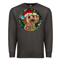 Smoke Cockapoo Christmas Premium Sweatshirt - RanaPortraitStore