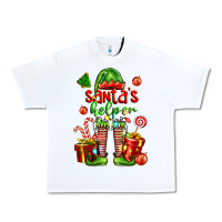 White santa s helper Urban Heavy Tee - FaDigitalArtStudio
