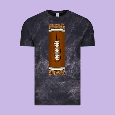 American Football With Leopard Pen Wraps Vintage Tee Designed By Bundleandbundleshop