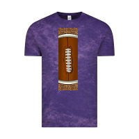 Cloud Purple american football with leopard pen wraps Vintage Tee - BundleAndBundleShop