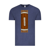 Vintage Denim american football with leopard pen wraps Vintage Tee - BundleAndBundleShop