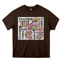 Chocolate Brown teacher tumbler Heavy Core Tee - CowGirlArtShop