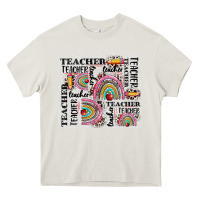 Cream teacher tumbler Heavy Core Tee - CowGirlArtShop
