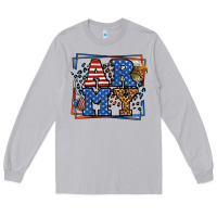 Moon Dust Army Veteran leopard frame 4th of July Long Sleeve Tee - LillyAllenDesigns
