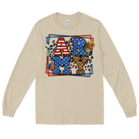 Mushroom Army Veteran leopard frame 4th of July Long Sleeve Tee - LillyAllenDesigns