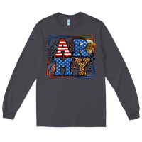Smoke Army Veteran leopard frame 4th of July Long Sleeve Tee - LillyAllenDesigns
