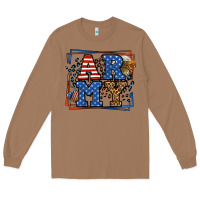 Toasted Coconut Army Veteran leopard frame 4th of July Long Sleeve Tee - LillyAllenDesigns