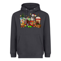 Smoke Christmas coffee cups with Saint Bernard Heavyweight Hoodie - RanaPortraitStore