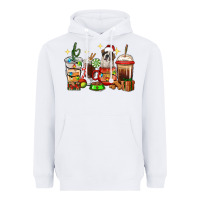 White Christmas coffee cups with Saint Bernard Heavyweight Hoodie - RanaPortraitStore