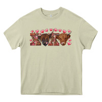 Mossy Xoxo highland cows Heavy Core Tee - RanaPortraitStore