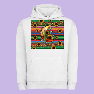 Western Desert Moon Urban Hoodie Designed By Jasminsmagicworld