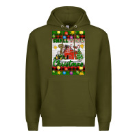 Army Green Small Town Christmas Premium Hoodie - Artiststas