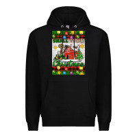 Black Small Town Christmas Premium Hoodie - Artiststas