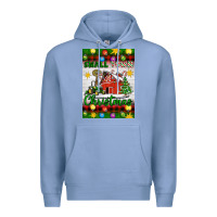 Colony Blue Small Town Christmas Premium Hoodie - Artiststas