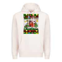 Pale Pink Small Town Christmas Premium Hoodie - Artiststas