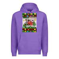 Purple Small Town Christmas Premium Hoodie - Artiststas