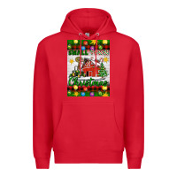 Red Small Town Christmas Premium Hoodie - Artiststas
