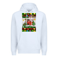 White Small Town Christmas Premium Hoodie - Artiststas