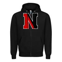 Black Northeastern Gifts, Huskies Long Sleeve Zipper Hoodie - DesigneFamous