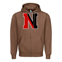 Chestnut Northeastern Gifts, Huskies Long Sleeve Zipper Hoodie - DesigneFamous