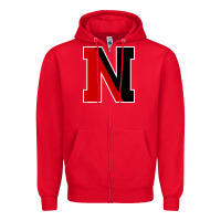 Northeastern Gifts, Huskies Long Sleeve Zipper Hoodie | Teevron