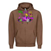 Chestnut mardi gras truck gnome Zipper Hoodie - JahusDesignShop
