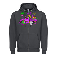 Smoke mardi gras truck gnome Zipper Hoodie - JahusDesignShop