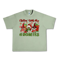 Oil Green Chillin' With My Gnomies Urban Heavy Tee - FaDigitalArtStudio