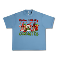 Pebble Blue Chillin' With My Gnomies Urban Heavy Tee - FaDigitalArtStudio