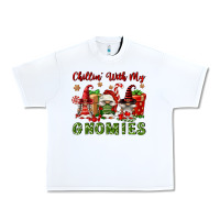 White Chillin' With My Gnomies Urban Heavy Tee - FaDigitalArtStudio