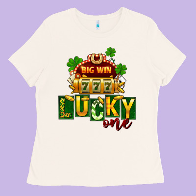 St. Patrick's Lucky One Ladies Tee Designed By Fadigitalartstudio