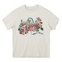 Cream blessed nurse Heavy Core Tee - CowGirlArtShop