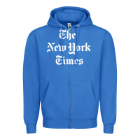 True Royal new york times Zipper Hoodie - DesigneFamous