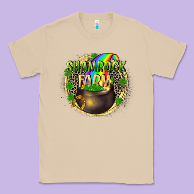 Shamrock Farm Classic Tee Designed By Cowgirlartshop